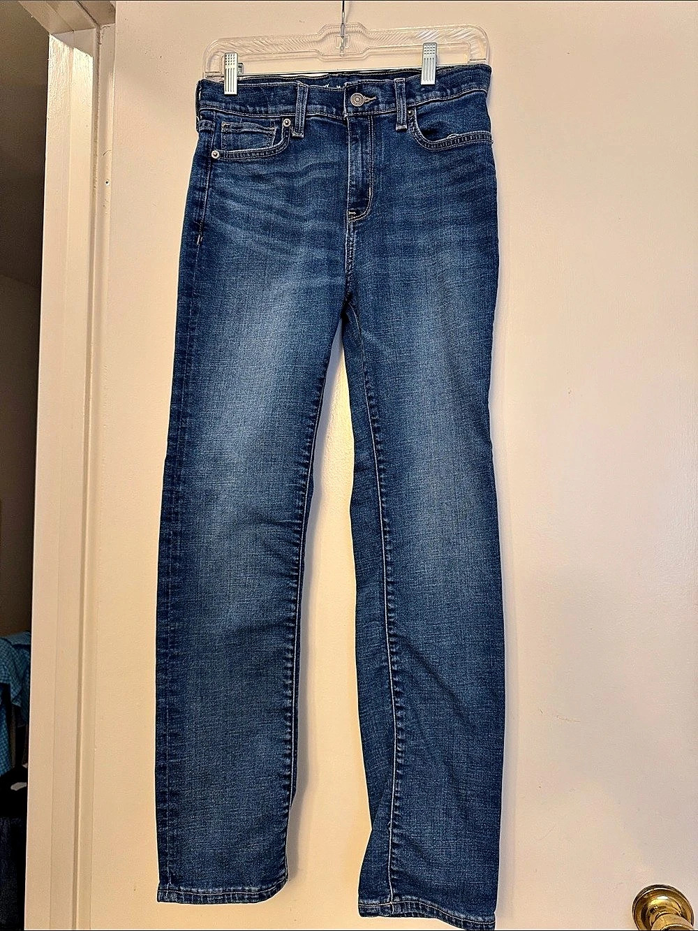 Old Navy 360° Stretch Slim Built-In Tough Slim Jeans in Blue Waist 14 Like New